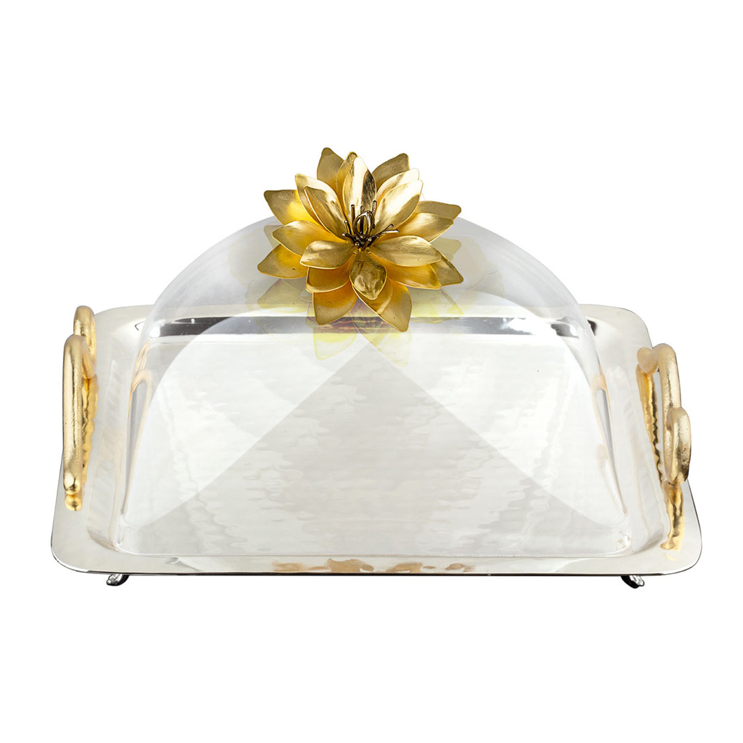 Kare Pleksi Kapaklı Servis Tepsisi