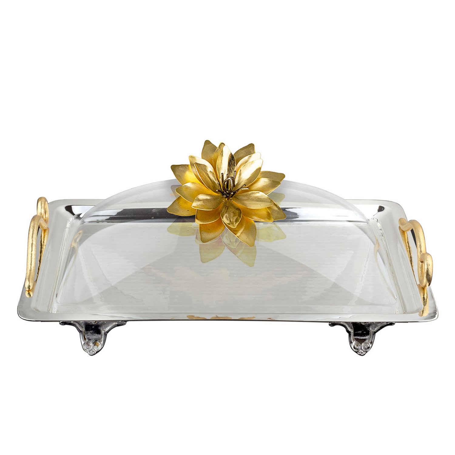 Dikdörtgen Pleksi Kapaklı Servis Tepsisi