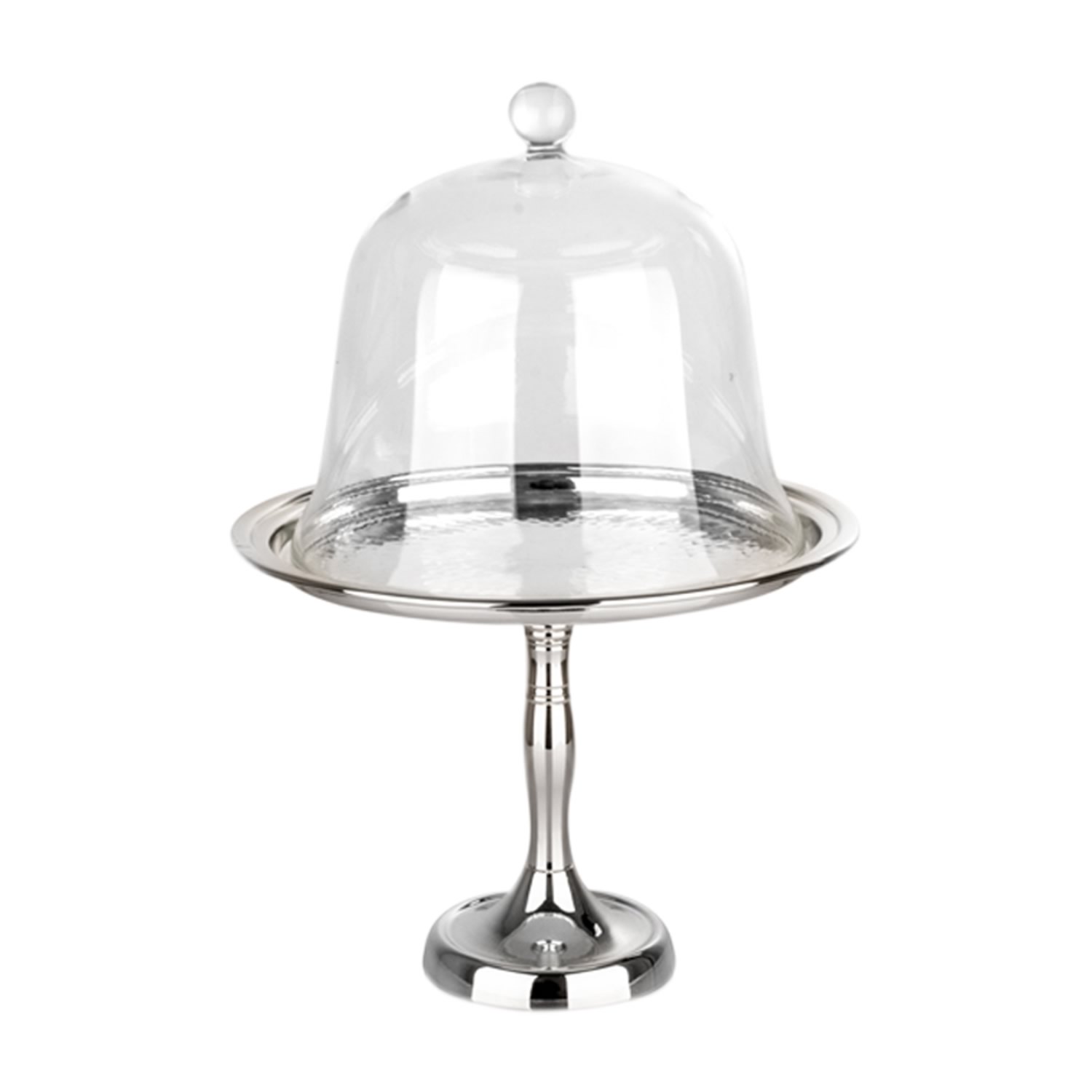 Cam Kapaklı Yuvarlak Ayaklı Pastalık 