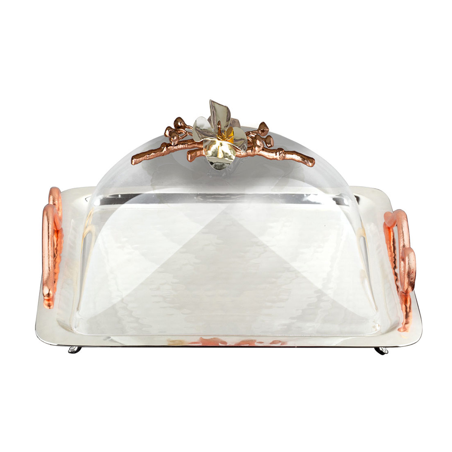 Kare Pleksi Kapaklı Servis Tepsisi