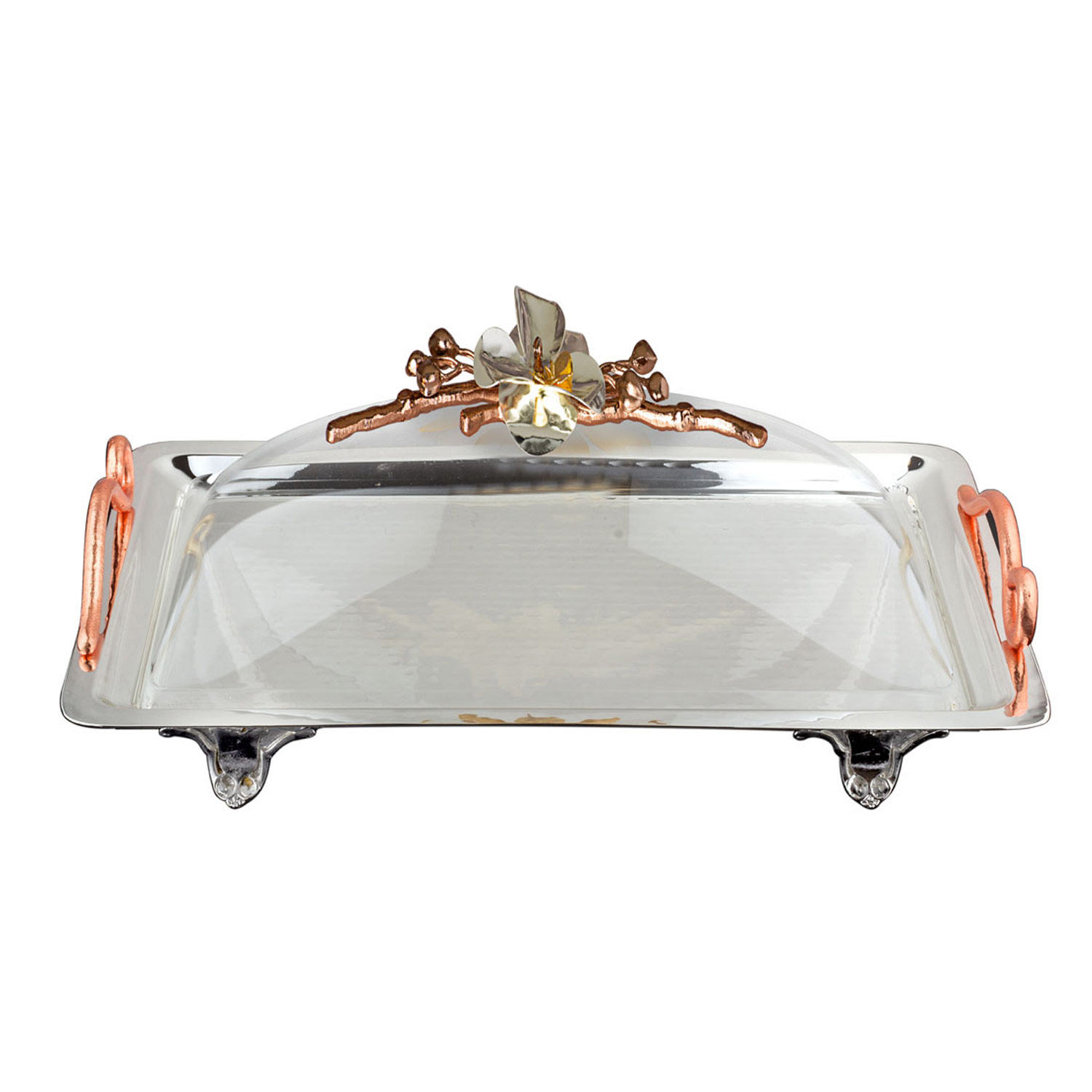 Dikdörtgen Pleksi Kapaklı Servis Tepsisi