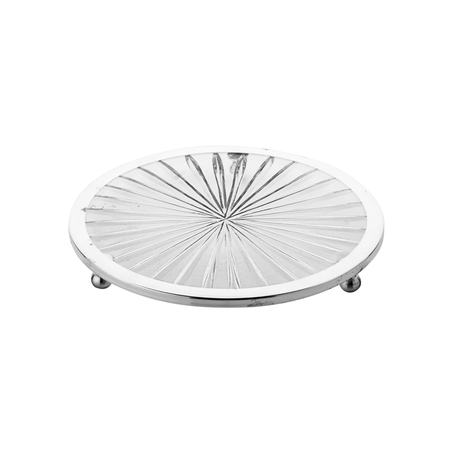 Yuvarlak Ortadan Tutmalı Cam Servis 