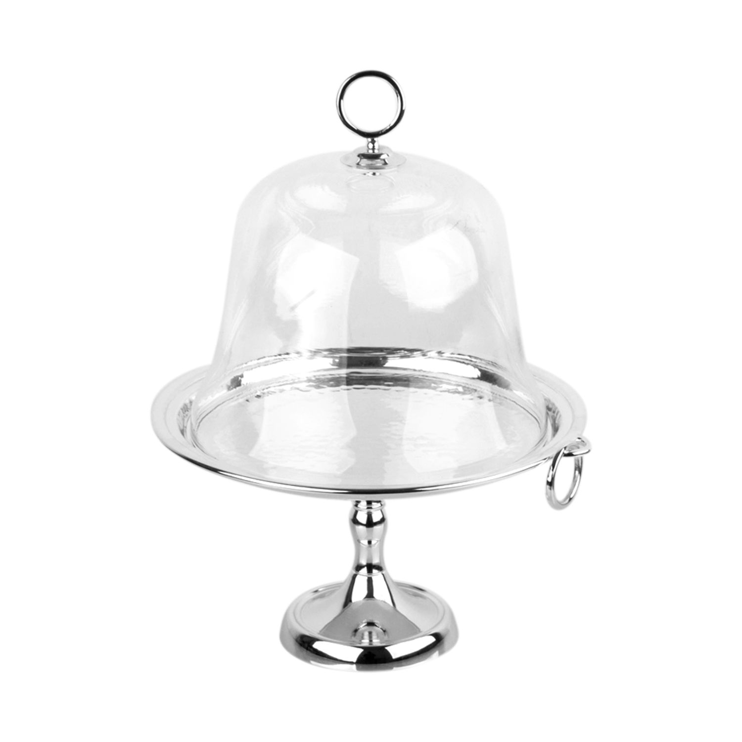 Archy Cam Kapaklı Yuvarlak Pastalık 24x37cm