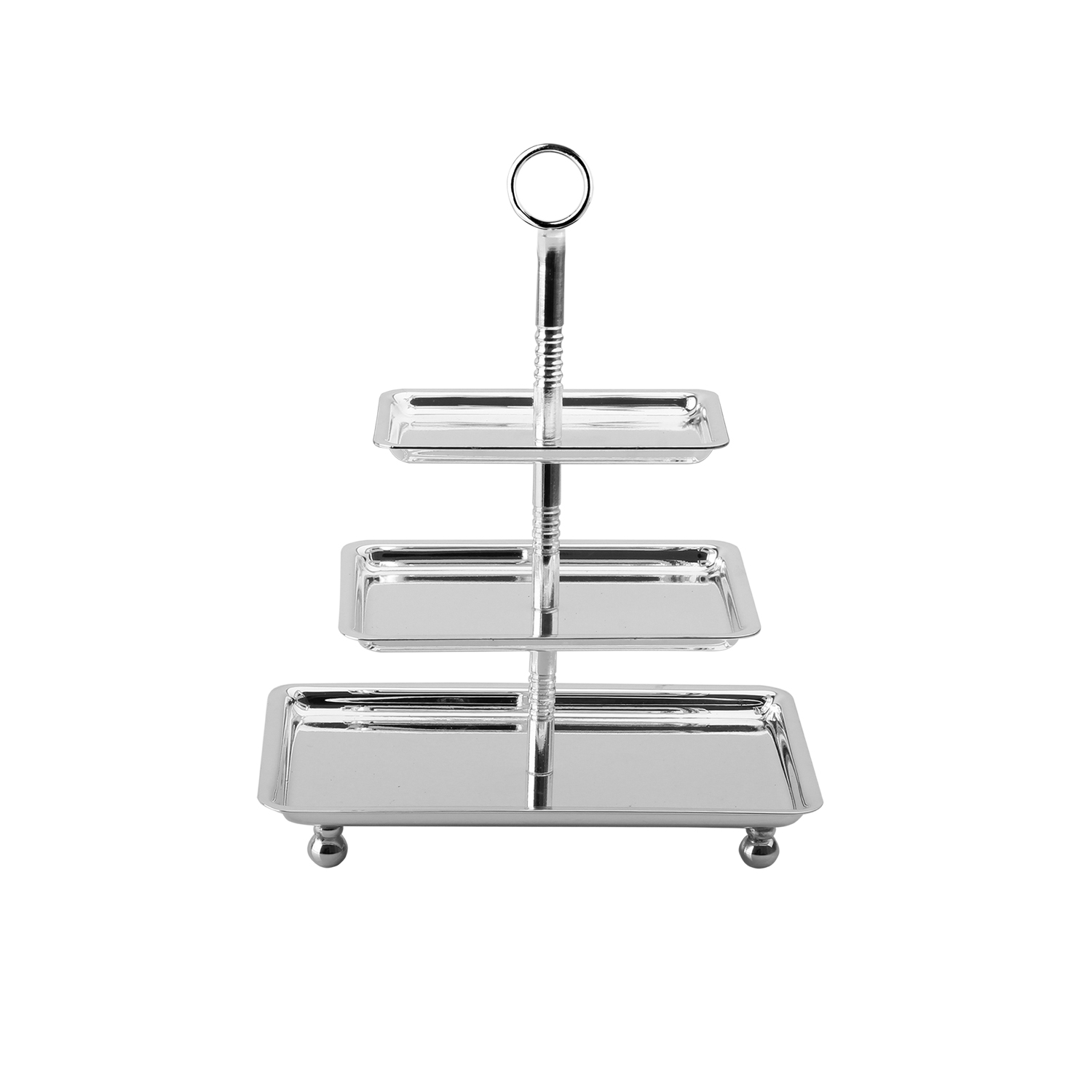 Archy Üç Katlı Dikdörtgen Kurabiyelik 16cm