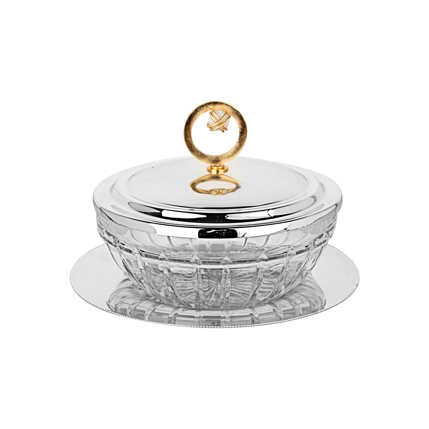 Charm Kapaklı Cam Kase 12cm