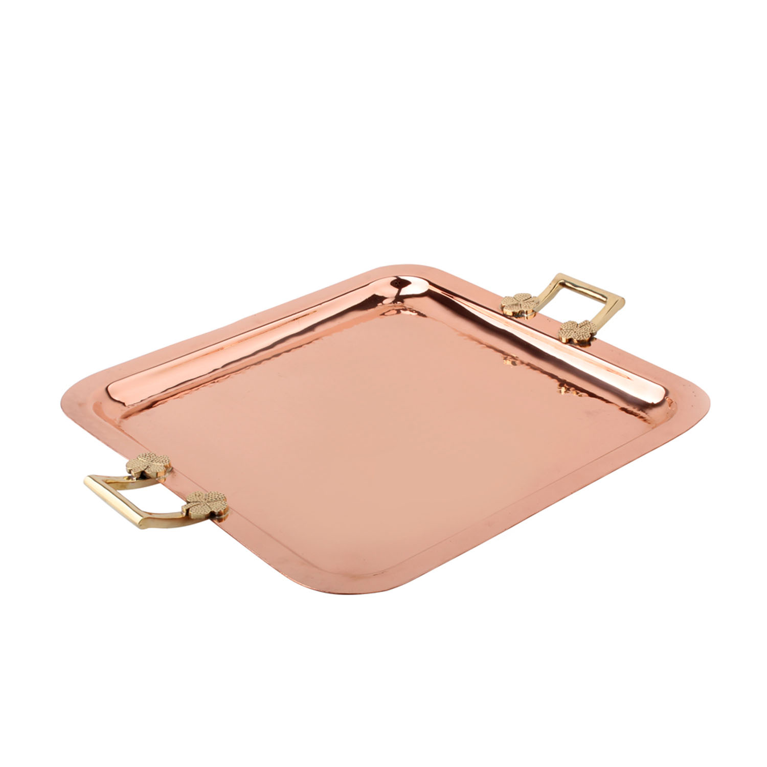 Copper Bakır Kare Tepsi 36x36cm