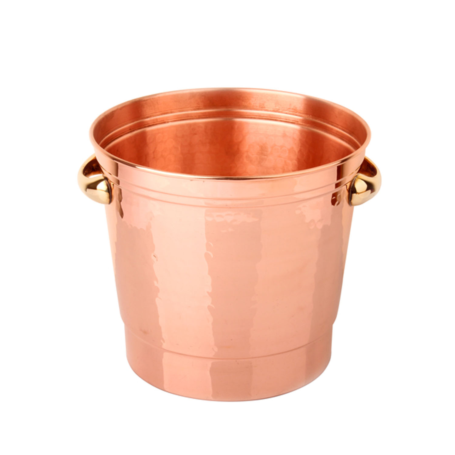 Copper Bakır Kulpsuz Şampanya Kovası 21x19cm