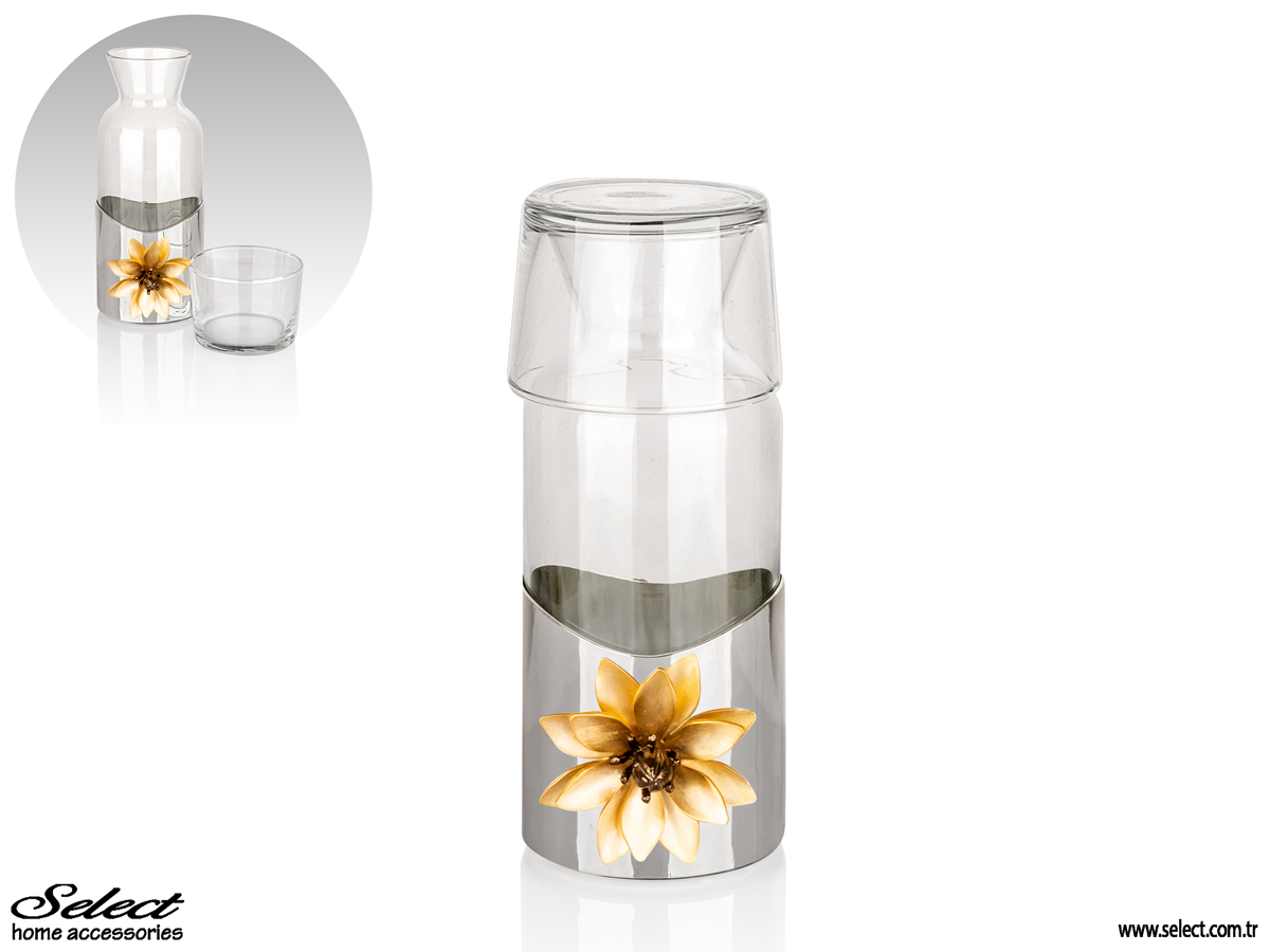 Lotus Kapaklı Başucu Karafı 700 ml
