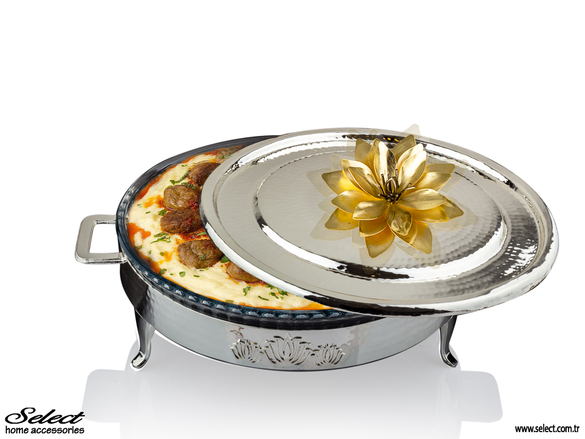 Lotus Yuvarlak Giydirmeli Fırın Kabı 32cm