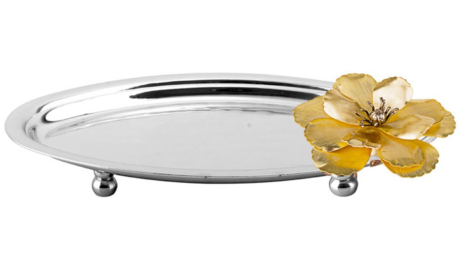 Magnolia Mini Oval Tepsi 12x18cm