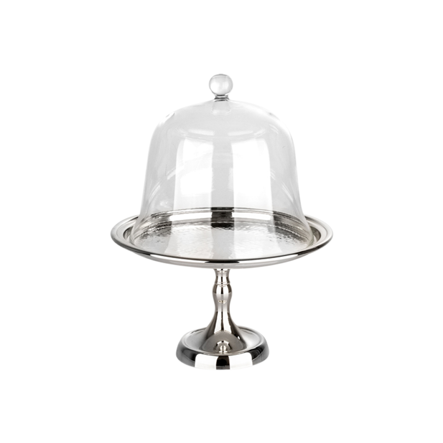 Modena I Cam Kapaklı Yuvarlak Pastalık 24x37cm