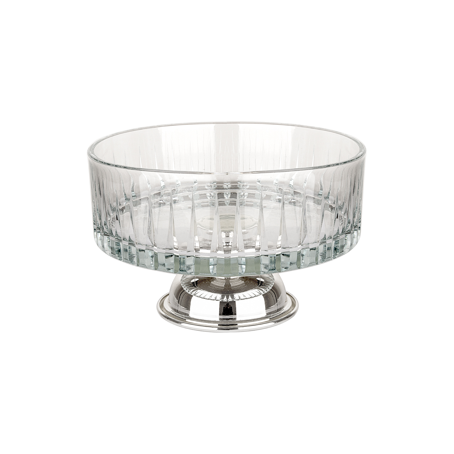 Modena I Yuvarlak Cam Kesme Ayaklı Salata Kasesi 19cm